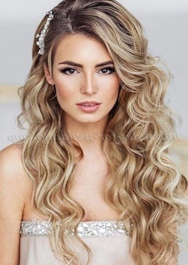 25 Inspirations Long Hairstyles for Weddings Hair Down