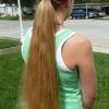 Waist-Length Ponytail Hairstyles With Bangs (Photo 8 of 25)