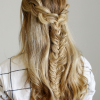 Double Half-Up Mermaid Braid Hairstyles (Photo 20 of 25)