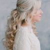 Pulled Back Half Updo Bridal Hairstyles With Comb (Photo 25 of 25)