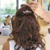 Half Up Wedding Hairstyles With Jeweled Clip (Photo 6 of 25)