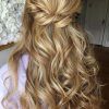 Bumped Twist Half Updo Bridal Hairstyles (Photo 7 of 25)