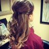 Loose Curly Half Updo Wedding Hairstyles With Bouffant (Photo 10 of 25)