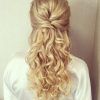 Half Up Blonde Ombre Curls Bridal Hairstyles (Photo 11 of 25)