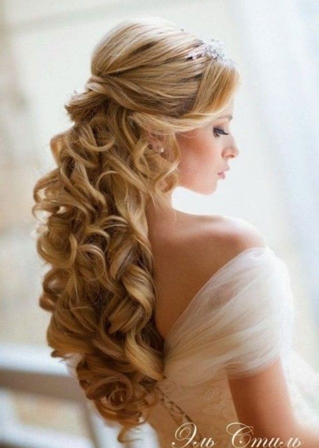 Top 15 of Wedding Hairstyles Down with Tiara