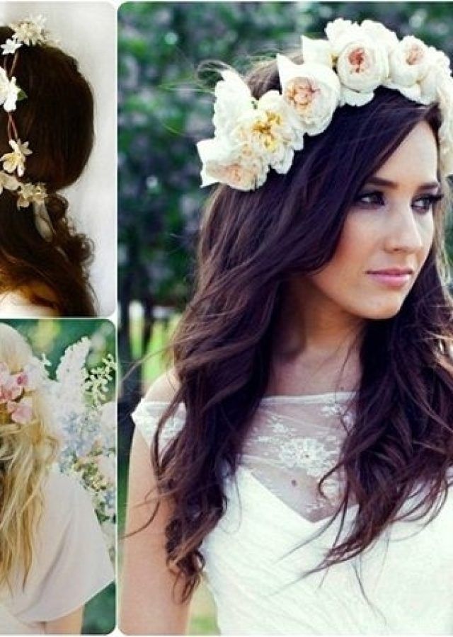  Best 15+ of Wedding Hairstyles for Medium Length Hair with Flowers