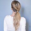 Messy Pony Hairstyles With Lace Braid (Photo 17 of 25)