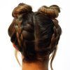 Upside Down Braids With Double Buns (Photo 4 of 15)