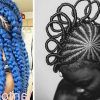 Blue And Black Cornrows Braid Hairstyles (Photo 23 of 25)