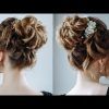 Messy Updo Hairstyles With Free Curly Ends (Photo 12 of 25)