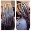 Dark Brown Hair Hairstyles With Silver Blonde Highlights (Photo 10 of 25)