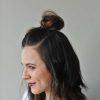 Half-Up Hairstyles With Top Knots (Photo 6 of 25)