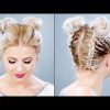 Braided Space Buns Updo Hairstyles (Photo 4 of 25)