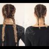 Top-Knot Ponytail Braids With Pink Extensions (Photo 9 of 15)