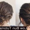 Updos Hairstyles Low Bun Haircuts (Photo 8 of 25)