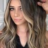 Long Dark Hairstyles With Blonde Contour Balayage (Photo 1 of 25)