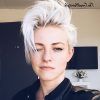 Flipped Up Platinum Blonde Pixie Haircuts (Photo 7 of 25)