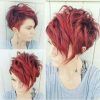 Wavy Asymmetrical Pixie Haircuts With Pastel Red (Photo 15 of 26)