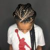 Thick And Thin Asymmetrical Feed-In Braids (Photo 7 of 15)