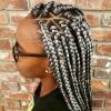 Bold Triangle Parted Box Braids (Photo 2 of 15)