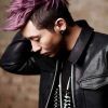 Faux-Hawk Fade Haircuts With Purple Highlights (Photo 11 of 25)
