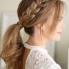 Messy Pony Hairstyles With Lace Braid (Photo 4 of 25)