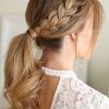 Messy Pony Hairstyles With Lace Braid (Photo 13 of 25)