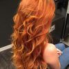 Red, Orange And Yellow Half Updo Hairstyles (Photo 25 of 25)