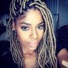 Blonde Faux Locs Hairstyles With Braided Crown (Photo 4 of 25)