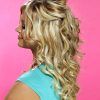 Half Up Curly Hairstyles With Highlights (Photo 10 of 25)