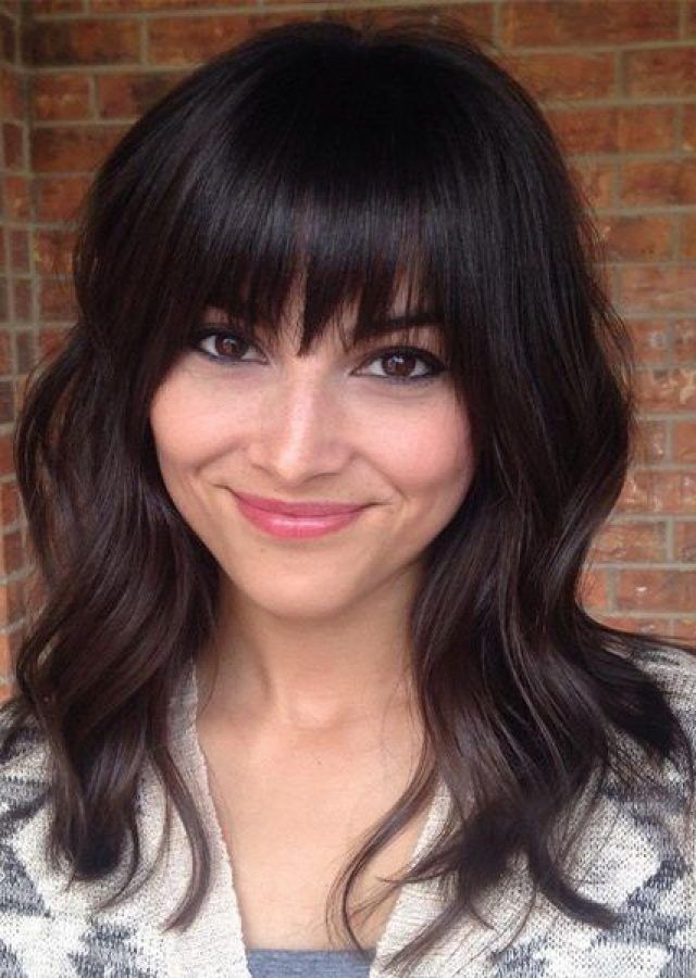 2024 Latest Long Layered Waves and Cute Bangs Hairstyles