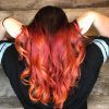 Medium Haircuts With Fiery Ombre Layers (Photo 24 of 25)