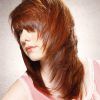 Asymmetrical Copper Feathered Bangs Hairstyles (Photo 24 of 25)