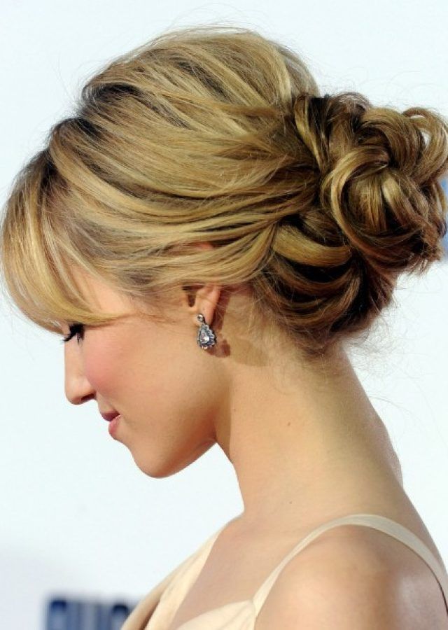 25 Best Ideas Sexy Low Bun Hairstyles with Side Sweep