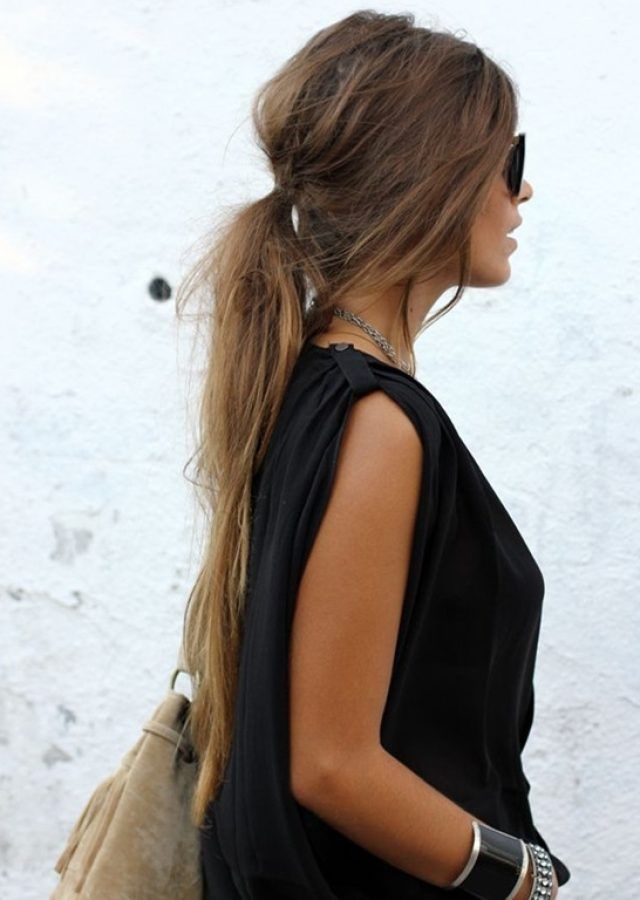 25 Collection of Messy Low Ponytail Hairstyles