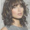 Curly Medium Hairstyles With Bangs (Photo 8 of 25)