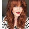 Medium-Length Red Hairstyles With Fringes (Photo 1 of 25)