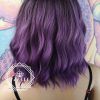 Brunette To Mauve Ombre Hairstyles For Long Wavy Bob (Photo 20 of 25)