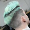 Turquoise Side-Parted Mohawk Hairstyles (Photo 10 of 25)