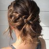 Messy Buns Updo Bridal Hairstyles (Photo 14 of 25)