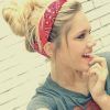 Messy Bun Hairstyles With Double Headband (Photo 16 of 25)
