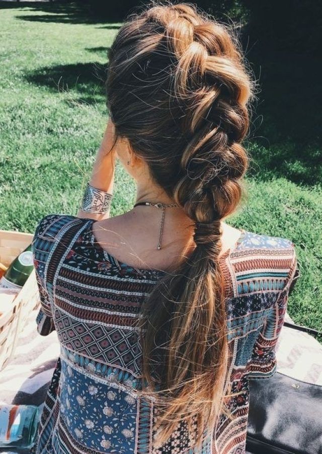25 Best Collection of Messy Dutch Braid Ponytail Hairstyles