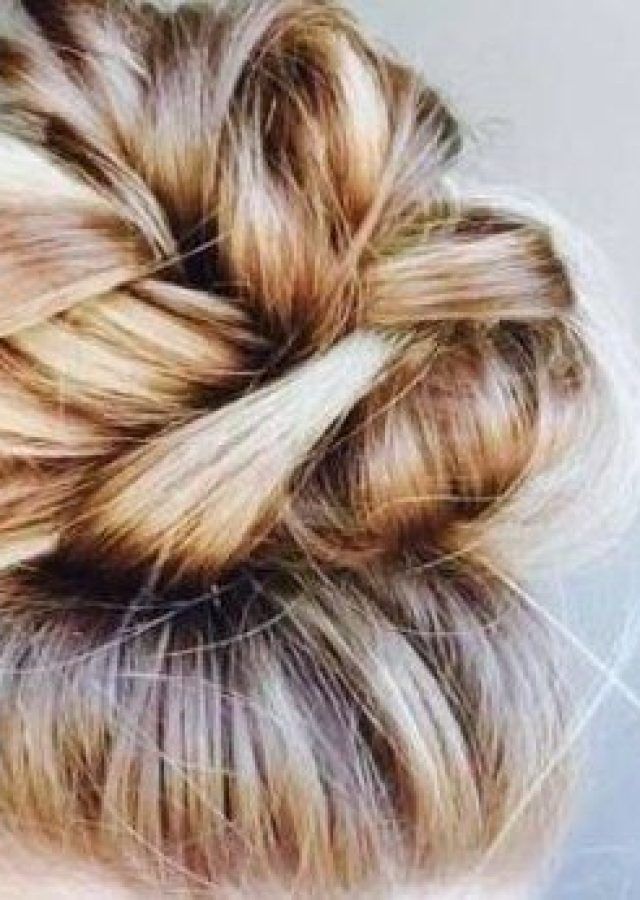25 Inspirations Braided Top Knot Hairstyles