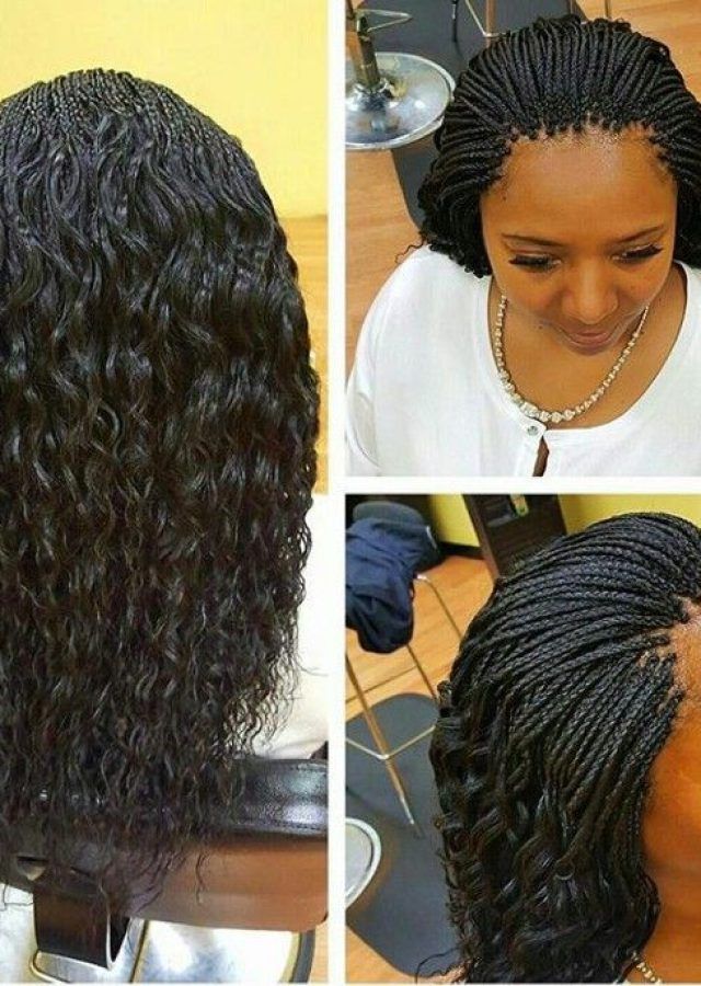 25 Collection of Individual Micro Braids with Curly Ends