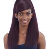 Weaved Polished Pony Hairstyles With Blunt Bangs (Photo 24 of 25)