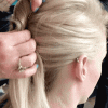 Twisted And Pinned Blonde Ponytails (Photo 21 of 25)