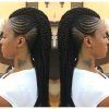 Chunky Mohawk Braid With Cornrows (Photo 9 of 15)