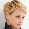 Blonde Pixie Haircuts With Curly Bangs (Photo 12 of 25)
