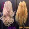 Pearl Blonde Bouncy Waves Hairstyles (Photo 19 of 25)