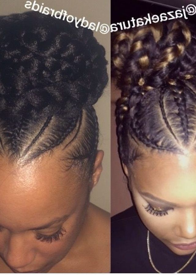 The 15 Best Collection of Braided Hairstyles Up into a Bun